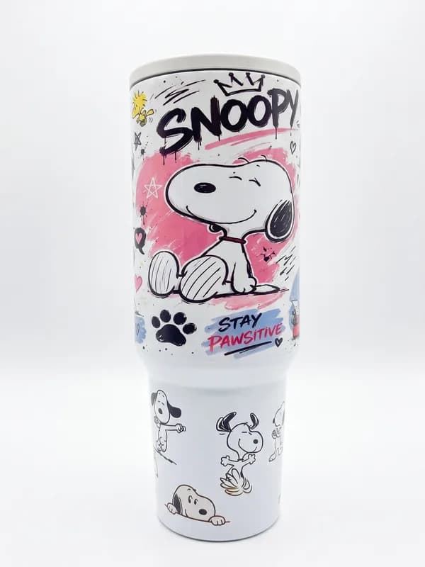 Termo Snoopy "Stay Pawsitive" 1.2L con Asa