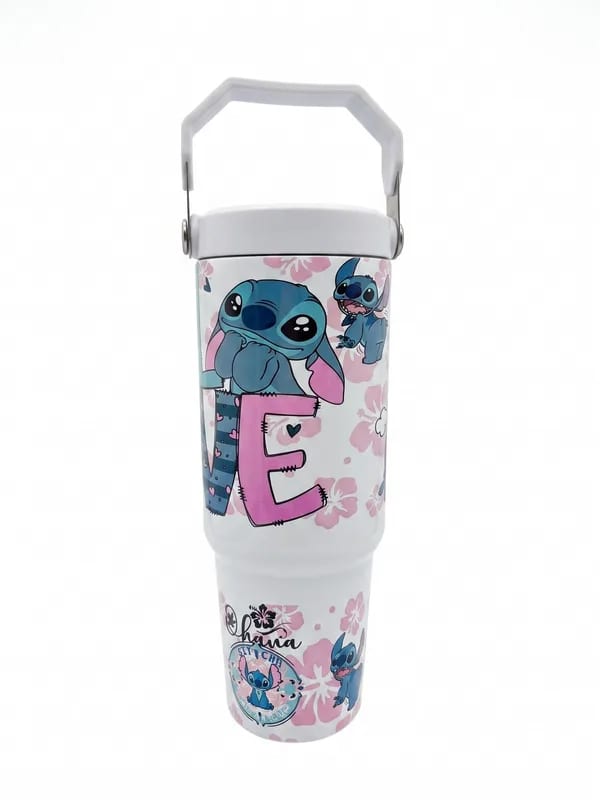 Termo Stitch "Love" 900ml con Asa
